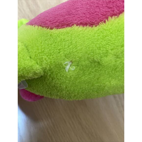 Elegant Baby Green Lime Pink Bunny Plush Stuffed Long Body Arms Hook Hand Feet - Picture 9 of 10